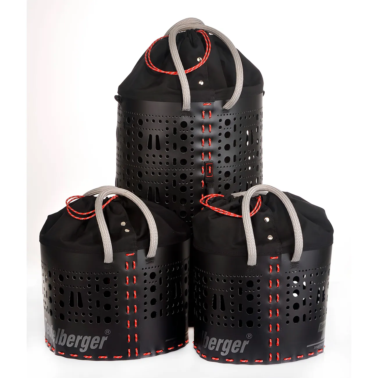 Полутвърда чанта Teufelberger ropeBUCKET/kitBAG тип "кофа", с дръжки от въже